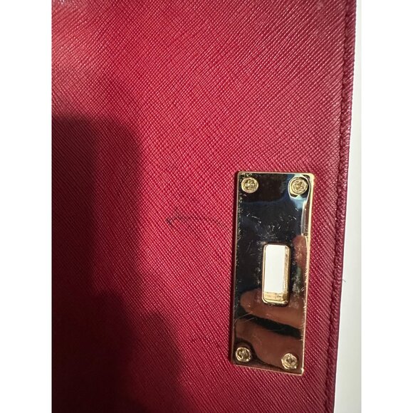 Michael Kors Callie Cherry Carryall Wallet - Picture 12 of 13